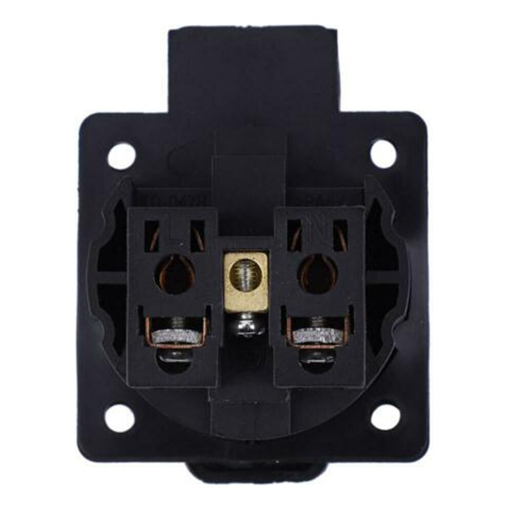 250V 16A Portable Change Repair Accessories Industrial Replacement Part 2.6x2x1.6inch German Style Generator Socket Waterproof