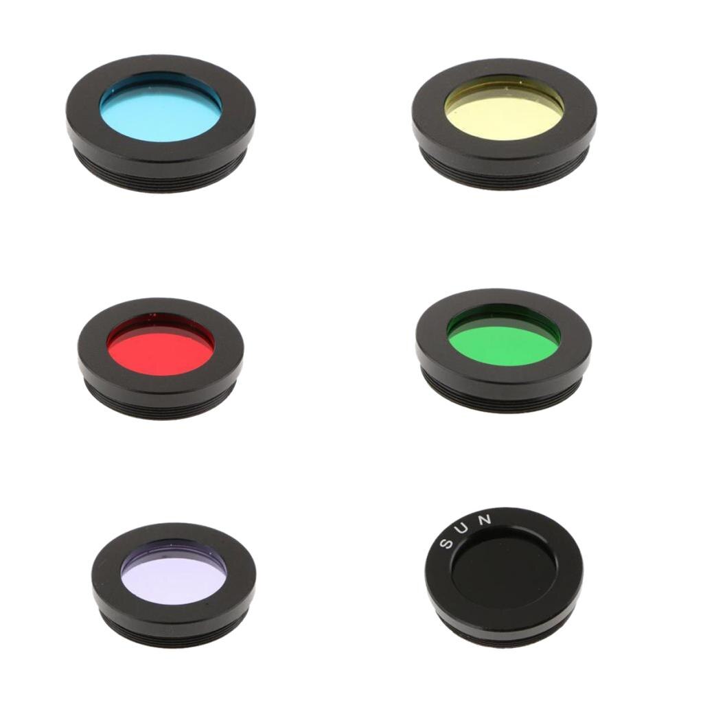1.25 inch Telescope Color Filters Set for Eyepiece Lens Accessory, Pack