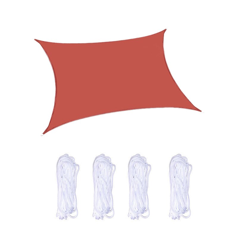 10X 10FT Square Awning Sun Shading Net UV Block Sun Shade Sail Perfect for Patio Outdoor Garden: Red