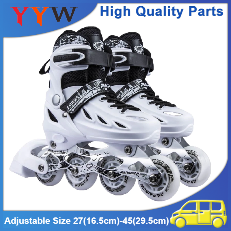 Verstellbare Inline-Rollschuhs chuhe profession elle blinkende Schiebe-Sneaker Outdoor-Rennen Eis schnell lauf 4 Räder Schuhe