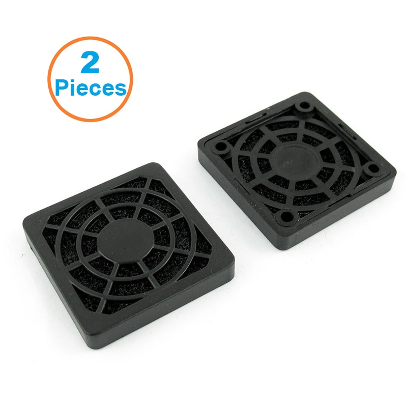 2 szt./partia 4cm osłony komputerowe czarne plastikowe pyłoszczelne filtry przeciwpyłbyć winnym 40mm szt. osłona wentylatora chłodzącego ,43 x 43mm