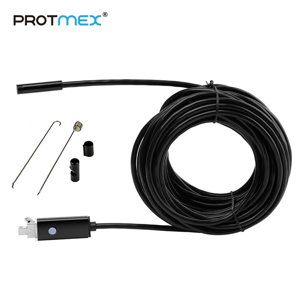 8mm Lens 5M 2 in 1 Mini USB Endoscope for Android Phones Borescope Tube Inspection Camera 6 LEDS Web Camera for PC