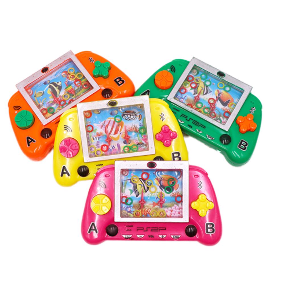 Anillo de agua círculo juego máquina de agua infantil clásico nostálgico chico tradicional juguete para niños niñas: Blanco