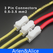 20 Stks 3 pin push quick kabel connector terminal Bedrading Terminal 10A 380 V