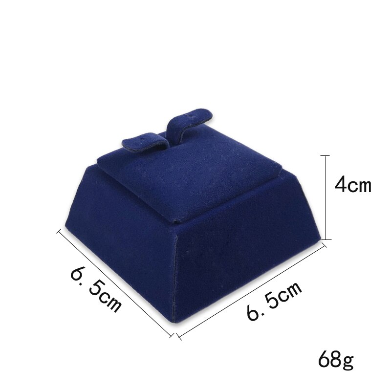 Velvet Jewelry Display Holder Blue Ring Necklace Bracelet Jewelry Organizer Storage Stand Engagement Jewelry Counter Showcase: Earring