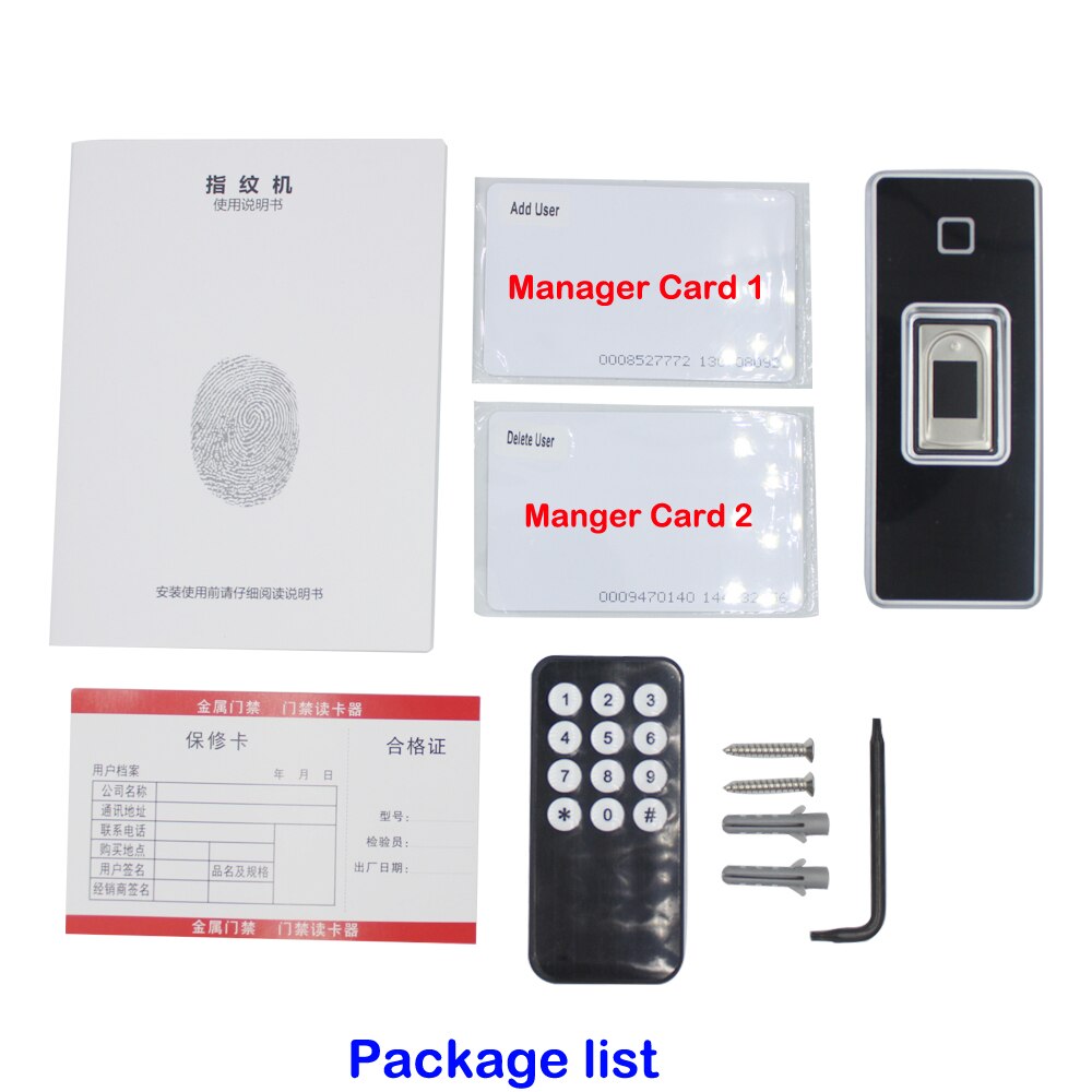 IP67 Wasserdichte Fingerabdruck Zugriff Kontrolle System Rfid Zugriff Regler Wiegand 26 Fingerabdruck Leser Elektrische Türöffner