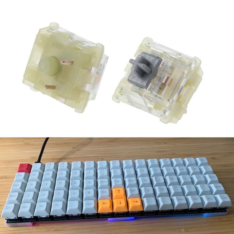 2Pcs Original Cherry MX RGB Silent Silver Switch 3Pin For Mechanical Keyboard