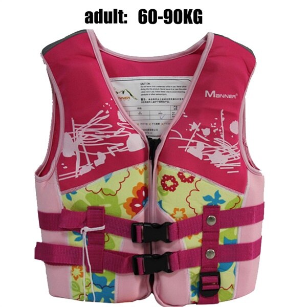 Chaqueta para niños salvavidas para natación, kayak, chalecos salvavidas chaquetas niño y niña equipo de seguridad deportiva de agua adulto: red adult XL