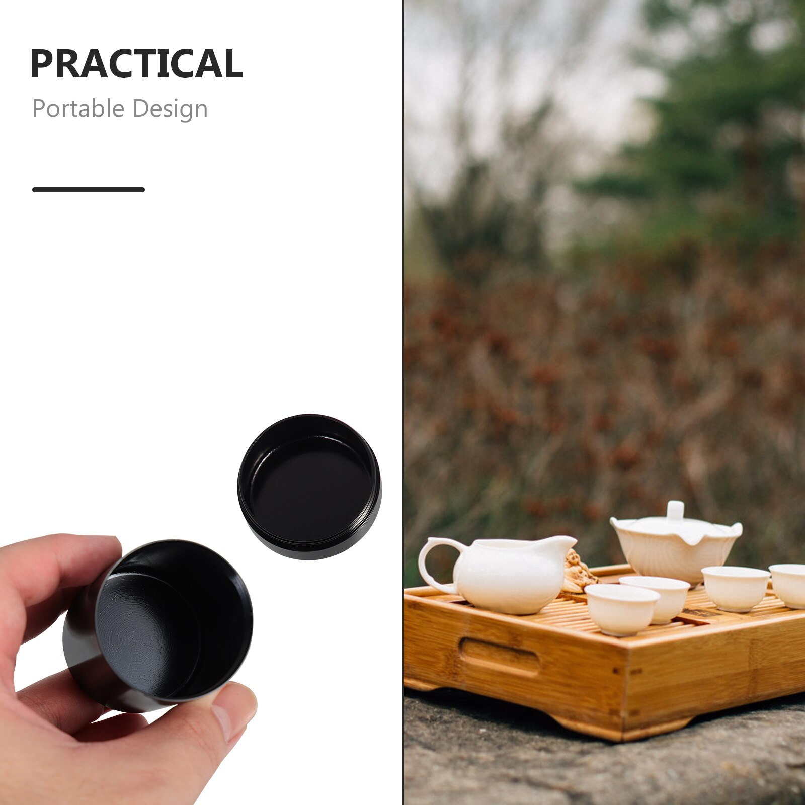 2pcs Tea Jar Portable Sealed Tea Cans Sealing Tea Jar Portable Tea Jar for Families Friends Co-worker Lover
