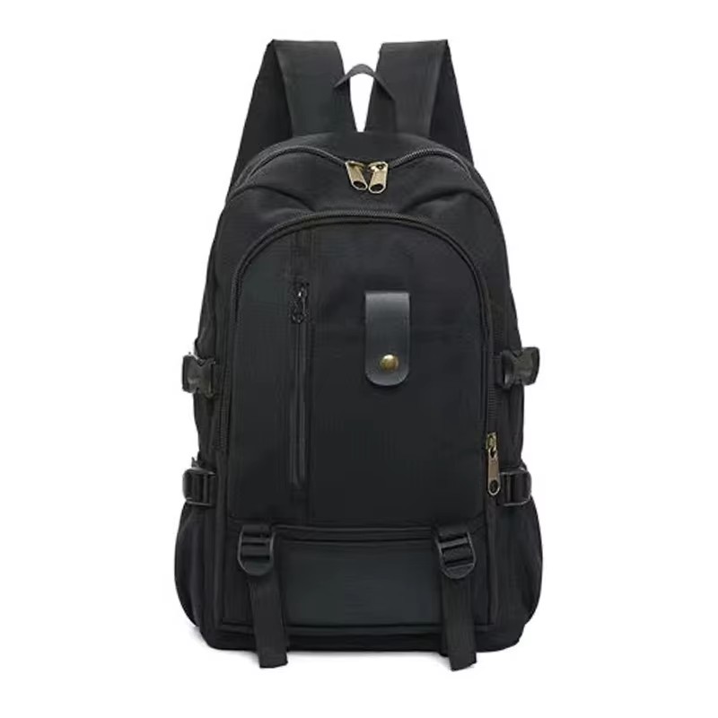 Sac à dos de voyage sac d'alpinisme pour adolescent unisexe grande capacité toile étudiant cartable de enfants sacs à dos: Beige