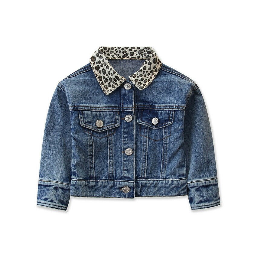 2020 nova Primavera Moda Infantil Crianças Meninas Longa-Sleeved Jaquetas Jeans Bebê Denim Casaco Outerwear