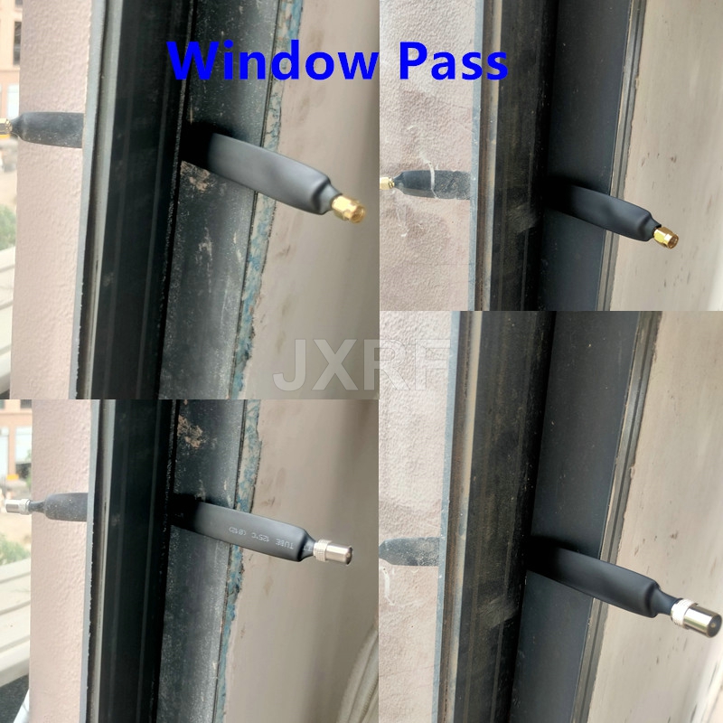 Sma Naar Sma Adapter Raam Doorgang Deur Door Platte Rf Coaxiale Kabel Coax Pigtail Jumper Koord