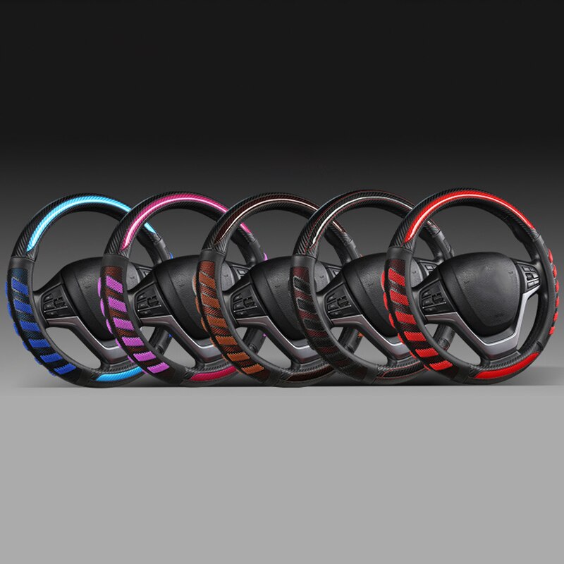 Car Steering Wheel Cover Women Girl Breathable Braid on the Steering Wheel Universal Car Cover