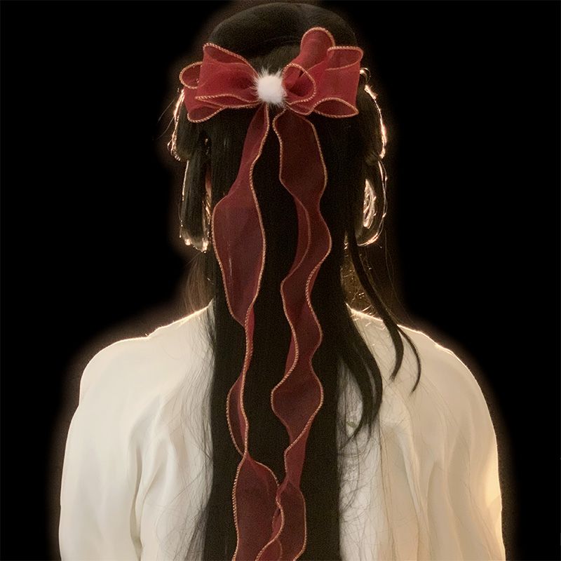 Antike chinesische haarspange mit langer quaste, hanfu-haarschmuck für damen