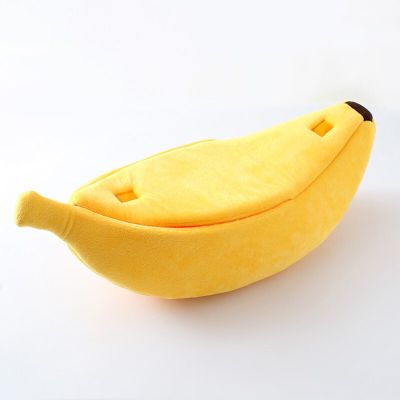 Śmieszne bananowe legowisko dla kota dom śliczne przytulne mata dla kota łóżka ciepłe trwałe przenośne zwierzęta kosz hodowla poduszka dla psa artykuły dla kotów Multicolor