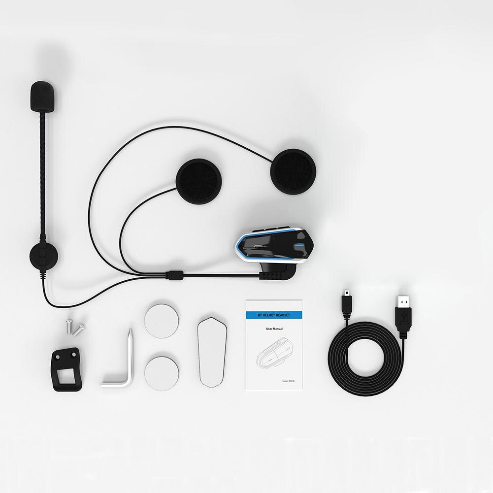 QTB35 Motorcycle Motorbike Helmet Intercom CSR Bluetooth 4.1 Headset Interphone Motorcycle Accessories Supplies