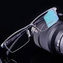 Anti-blue Light Myopia Glasses Optical Men's Student Finished Myopia Glasses Prescription Glasses Frame Half-frame -1.0 -4.0