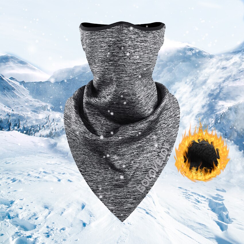 Mascarilla de protección para la cara de ciclista, para invierno, media cara, a prueba de viento, Bandana de protección para la oreja, diadema reflectante nocturna