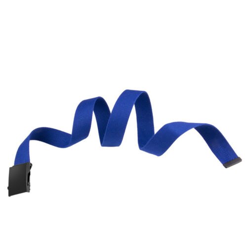 Riem van geweven stof met zwarte gesp, legeraccessoires, tailleriemen voor heren en dames, unisex, katoenen canvas riem