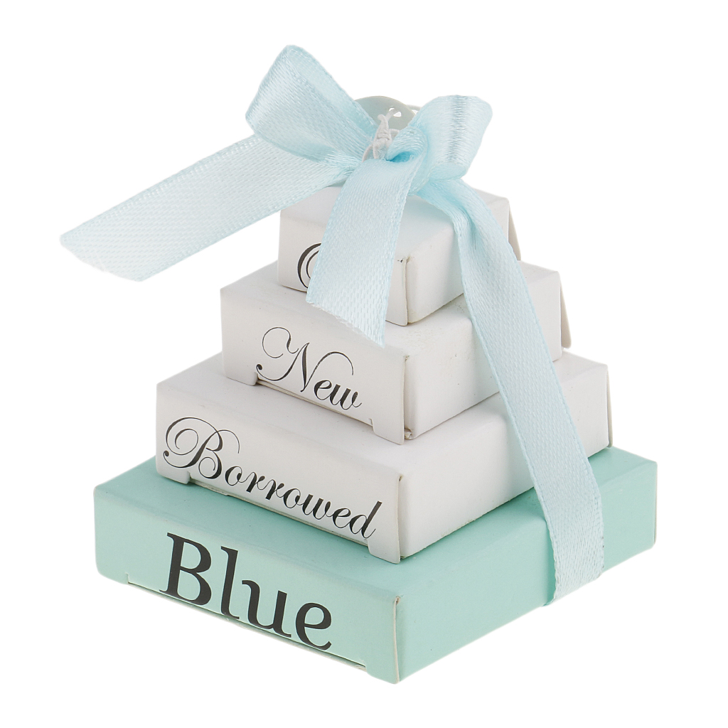 Wedding Note Planner Boxes Special Mini Nesting Box Bridal Something Old Borrowed Blue Note Planner