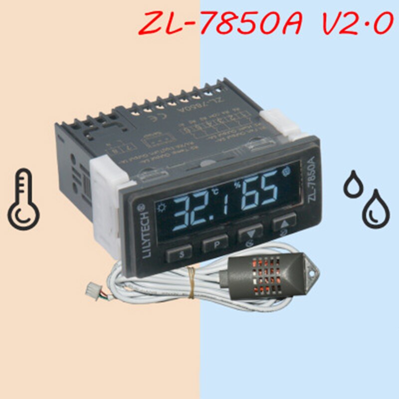 LILYTECH ZL-7850A Ver 2,0 Inkubator Käse oder Wurst Anzahlung Nass Sauna Kontrolle Feuchtigkeit Temperatur Regler