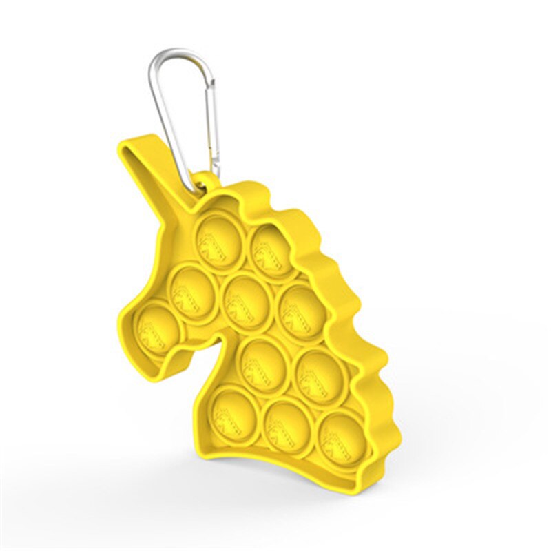 Tie-dye Keychain Fidget Simple Dimple Toy Sensory Educational Toy Push Bubble Toys Stress Relief Toy Antistress Adult Relief: 16