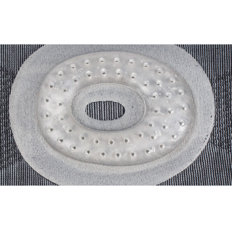 1 st patella knäskyddsstöd silikon fjäder knäskydd basketstickad kompression elastisk knä ärm stöd sport
