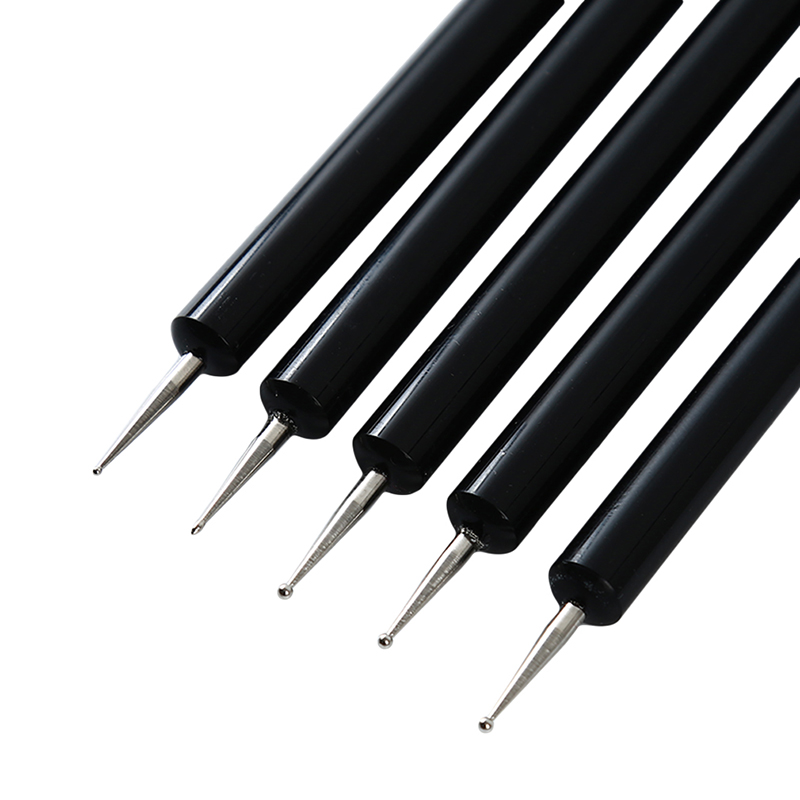 Pinceles de pintura bolígrafo de doble cabeza escultura tallada herramientas de arte artesanía cerámica muñecos de arcilla herramientas clavo punta pluma 5 unids/pack
