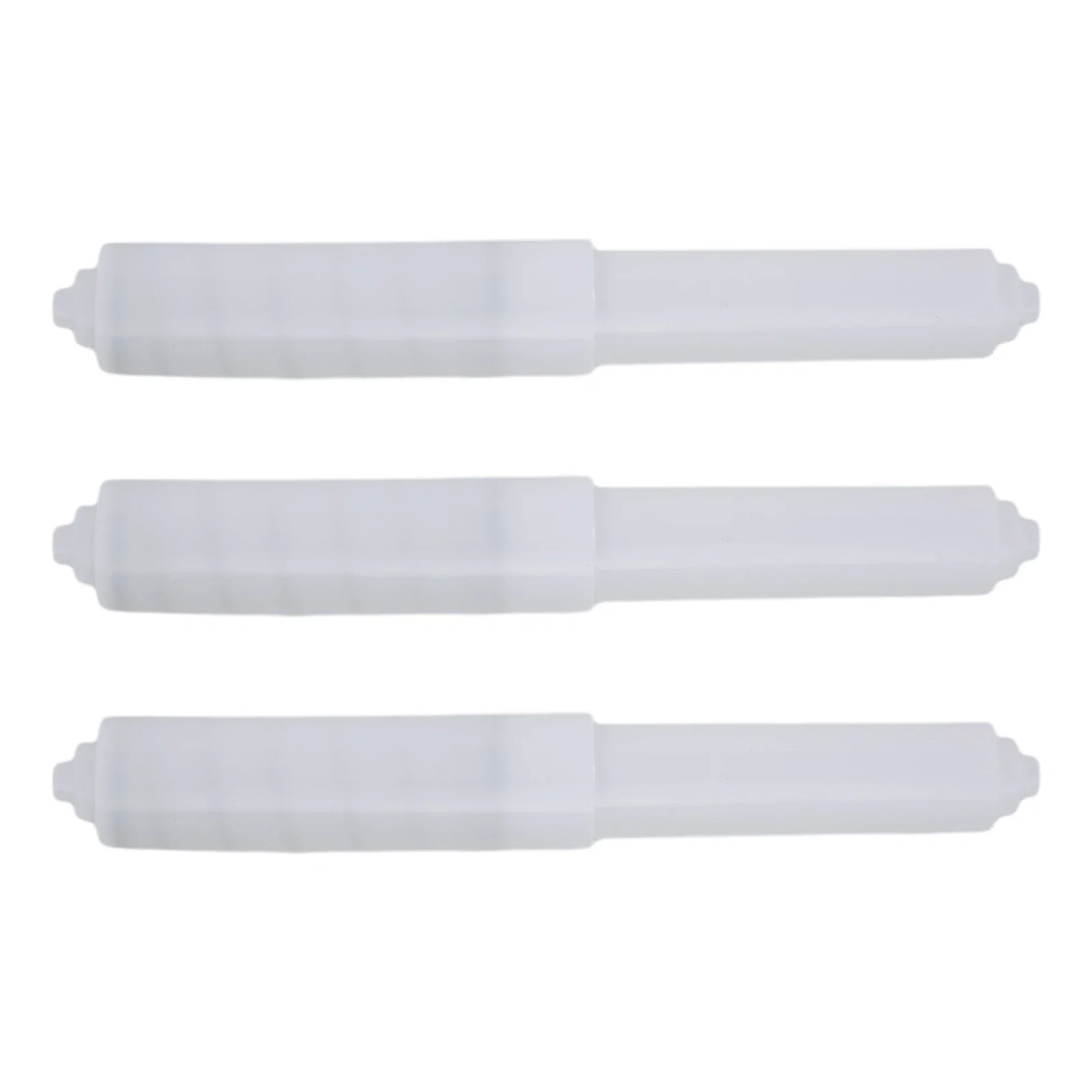 1/3 stk. toiletpapirholder hvid badeværelse toiletrulleholder fjederbelastet reserveindsatsholder plastik