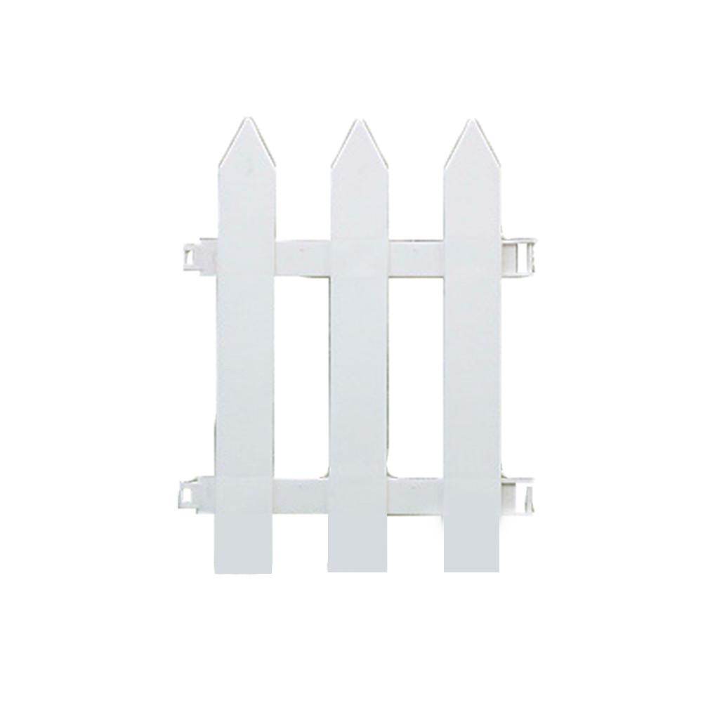 Christmas Tree Fence White PVC Fence Garden Guardrail Surround Fence christmas decoration for home Year decoration: 30X40CM