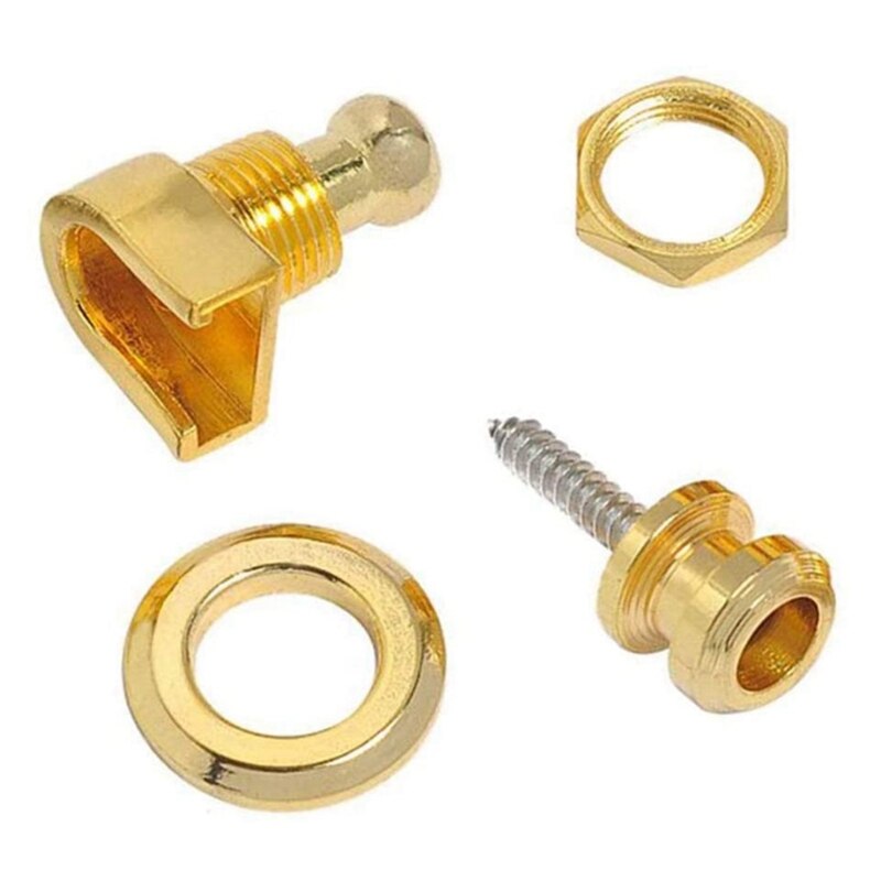 -4PCS Guitar Strap Locks and Buttons Quick Release Security Straplocks for Electric Acoustic Guitar Replacement