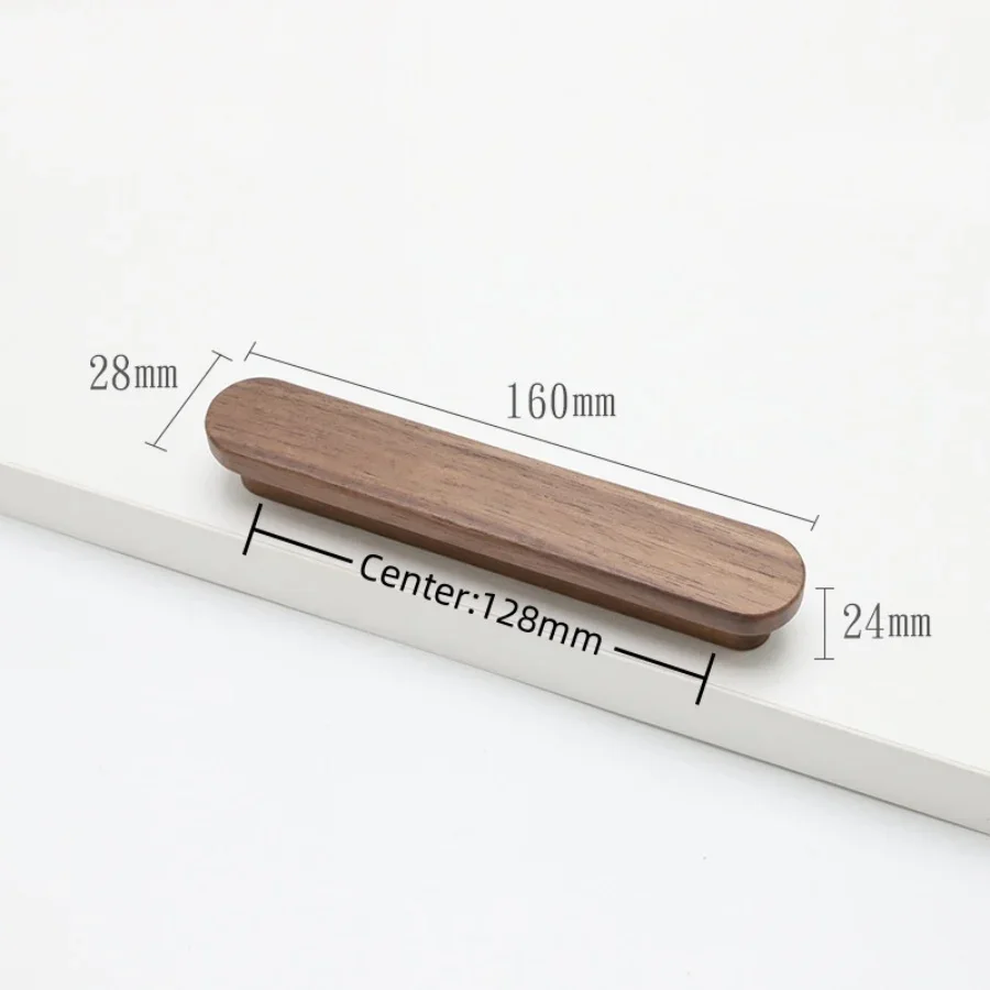 Maniglie per mobili in legno naturale nordico Armadi Maniglie da cucina Maniglie Armadi e cassetti Manopole per comò Maniglie lunghe per guardaroba: Arancione