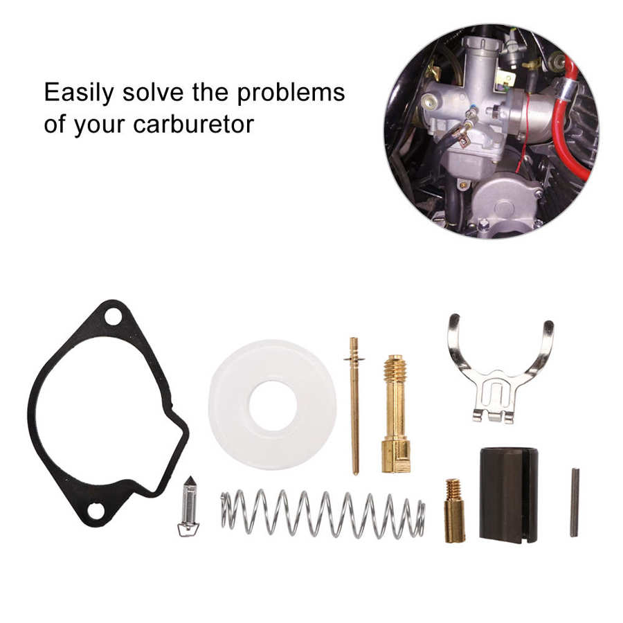 Universal Carburetor Repair Kit Fuel System Parts Fit for 2 Stroke 43CC 47CC 49CC Mini Moto Pocket Bike Motorcycle