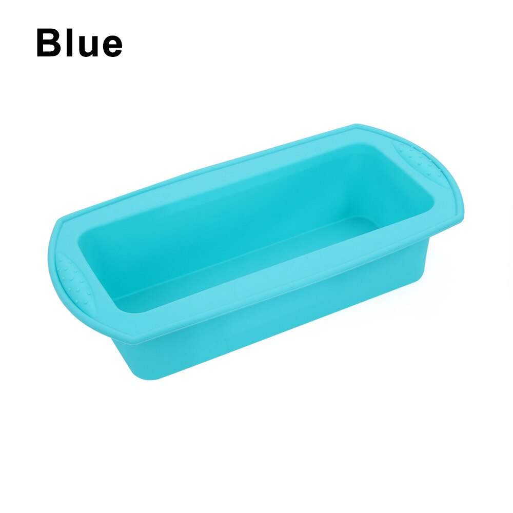 1/2PCS Oval Shape Cheesecake Baking Bread Pan Non-stick Aluminum Alloy DIY Toast Cake Mold Tray Kitchen Gadgets: blue