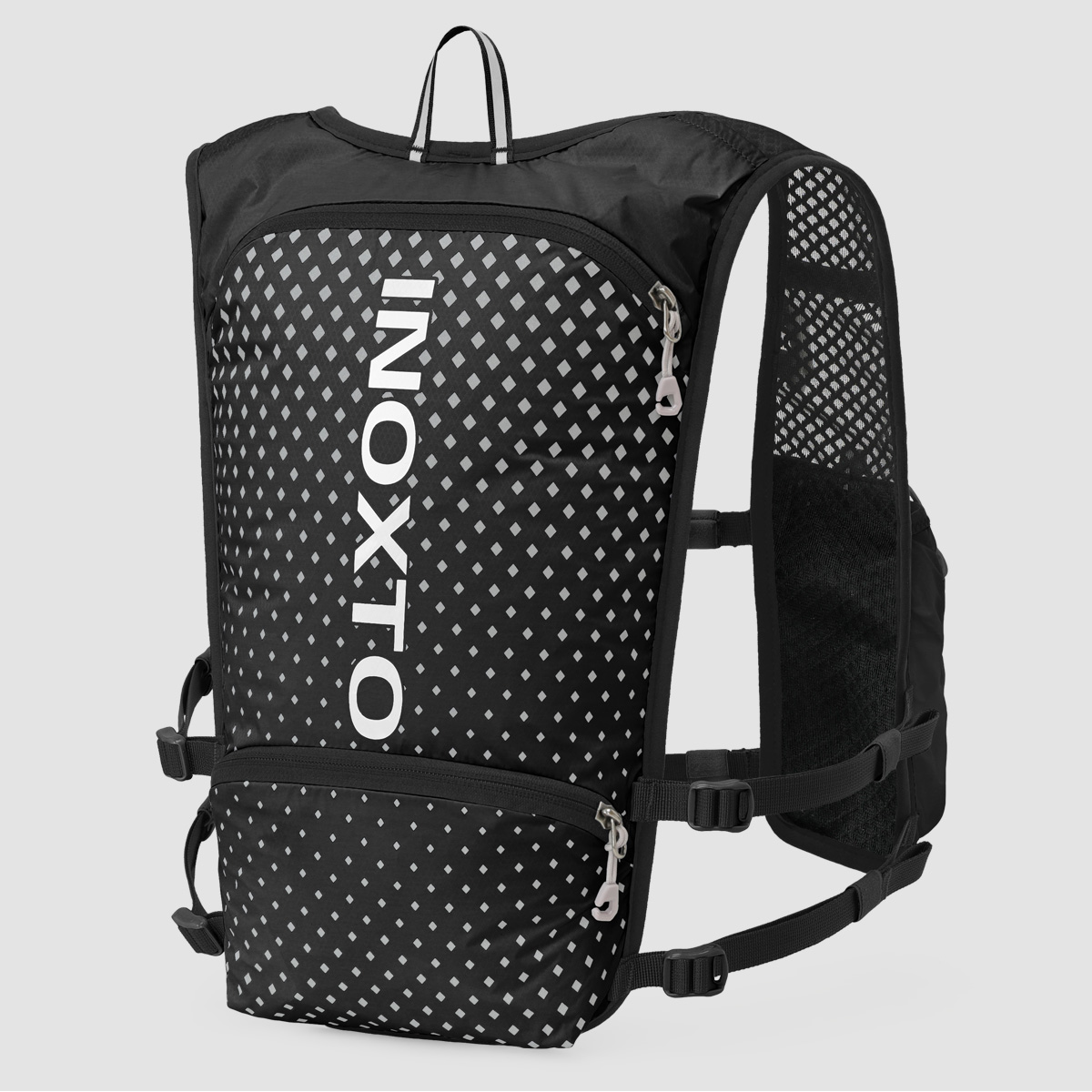 Reflektierende Weste für Damen und Herren, verstellbarer Brustgurt, Lauf-Trinkweste, leichter reflektierender Trinkrucksack