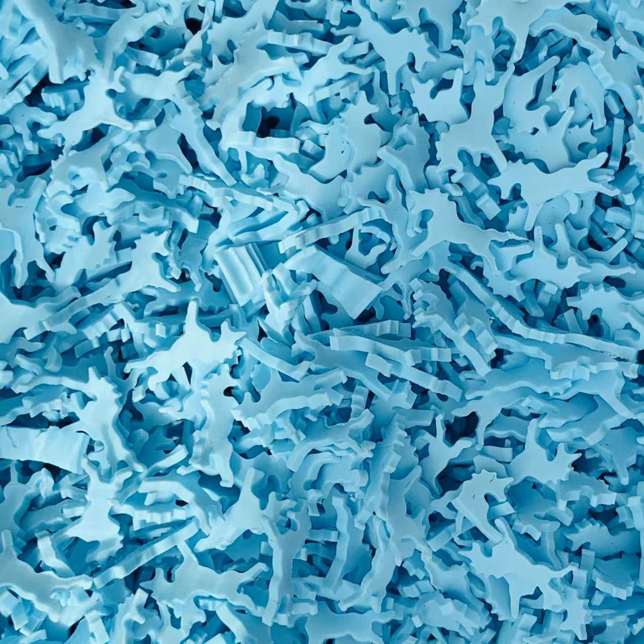 Tranches de licorne en argile polymère, , 500g, joli filet de cheval pour décoration Mobile, accessoires artisanaux DIY: blue