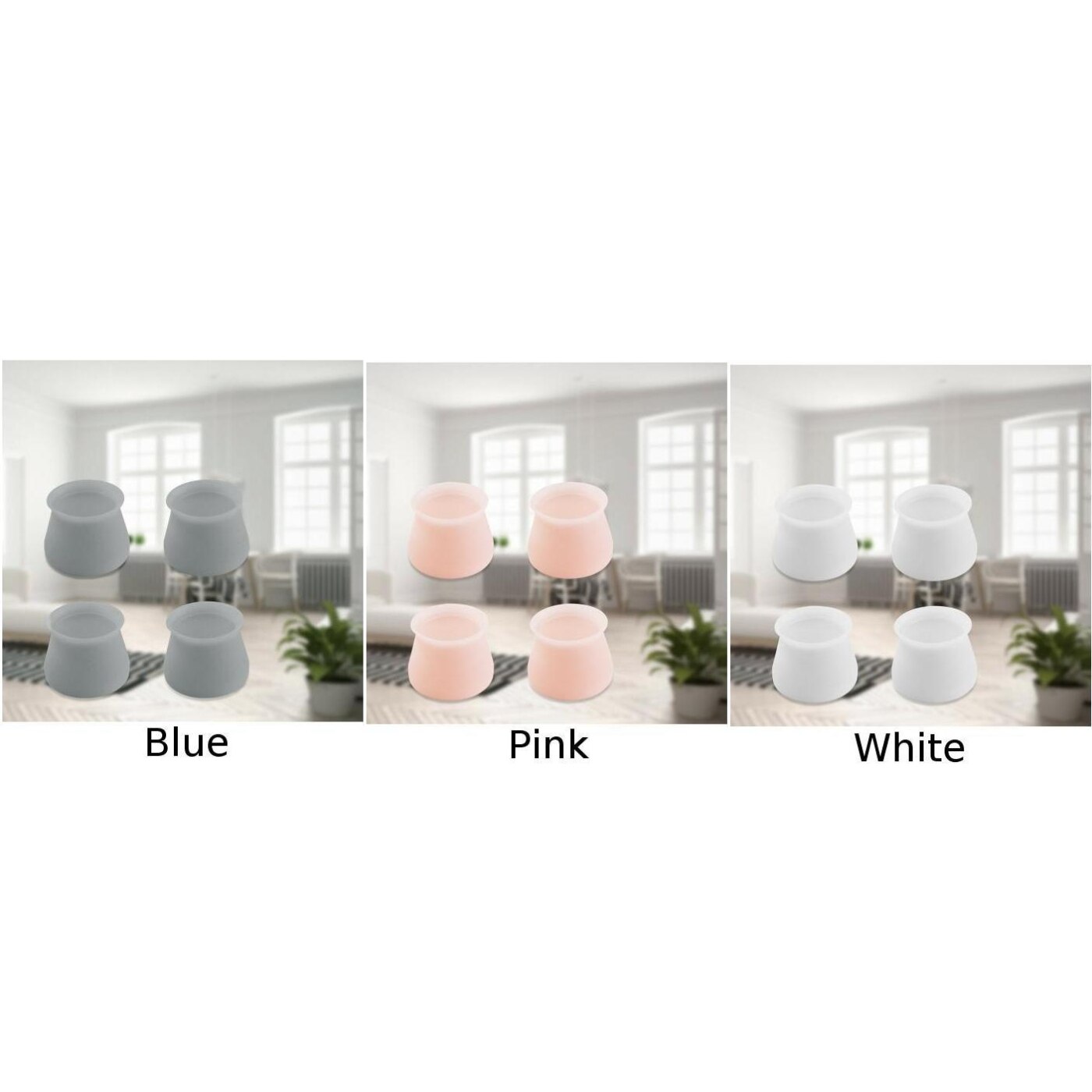 Housse de Protection des jambes de meubles | En silicone, 4 pièces, Protection des pieds de Table, Protection des pieds, housse de Protection du sol