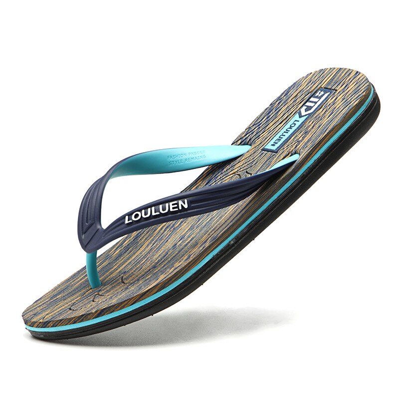 Infradito di marca di alta qualità uomo estate pantofole da spiaggia moda uomo conciso comodo Casual uomo infradito spiaggia all'aperto: As picture 02 / 40