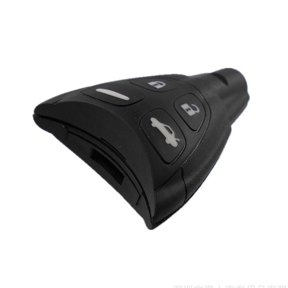 REPUESTO , carcasa de llave para SAAB 93 95 9-3 9-5, 4 botones, mando a distancia de goma para coche, funda de mando a distancia, microinterruptores