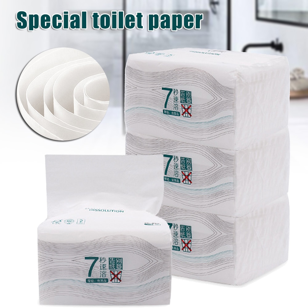 Clean Soft Paper Extraction Tissue Wood Pulp Paper 150 Pumping 3-ply for Home Office Toilet @LS