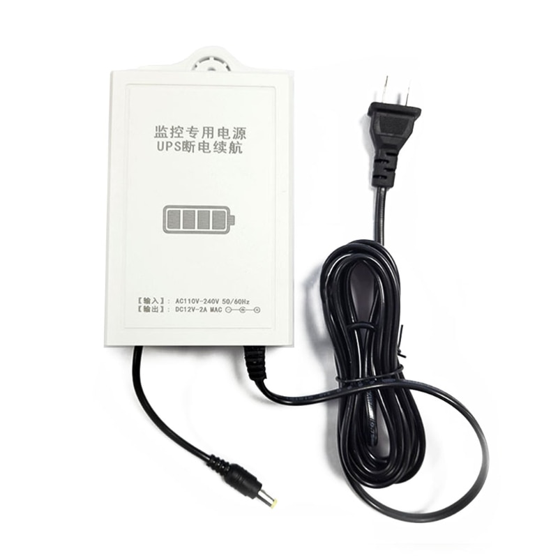 12V-2A Uninterruptible Power Supply Mini UPS Battery Backup for WiFi, Router, Modem, Security Camera Universal Interface