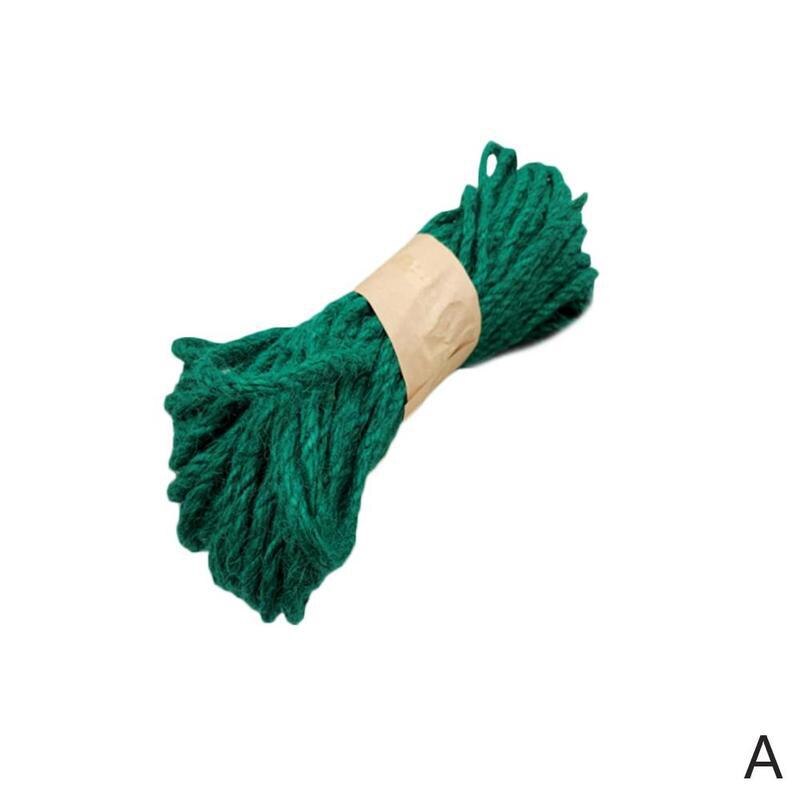 10M zwierzę domowe Scratcher Poczta liny konopne DIY linka sizalowa dla kota dla kota zabawki kot rama łapanie wiążące liny drzewo zadraśnięcie R1Y3: zielony