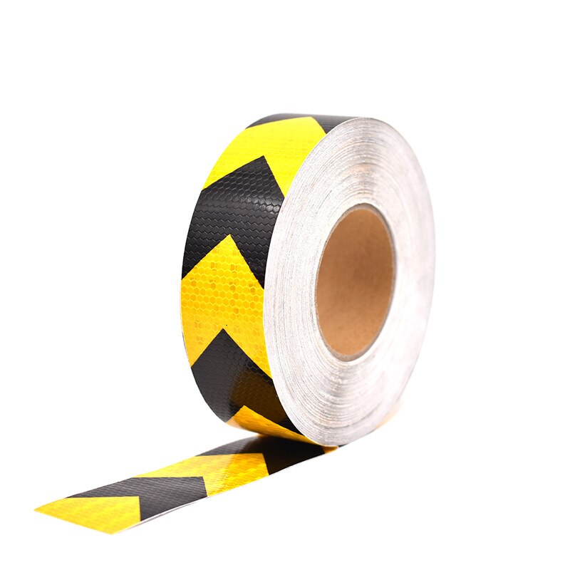 PVC 5*100cm Arrow Sticker Reflective Tape Reflective Conspicuity Safety Warning Lighting Tape Strip for Car Trailers Truck Traff