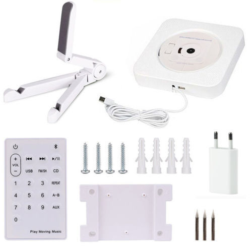 Zauberstab Montiert CD Spieler umgeben Klang FM Radio Bluetooth USB MP3 Disk Tragbare Musik-Spieler Fernbedienung Stereo Lautsprecher Hause