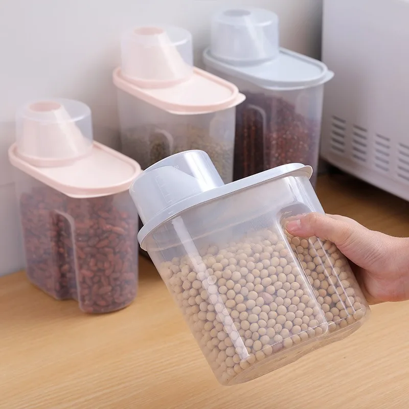 Reis Eimer Mehl Lagerung Tank Feuchtigkeit-beweis Insekten Beweis Versiegelt Haushalt Reis Glas Verschiedenes Getreide Mehl Lagerung Box