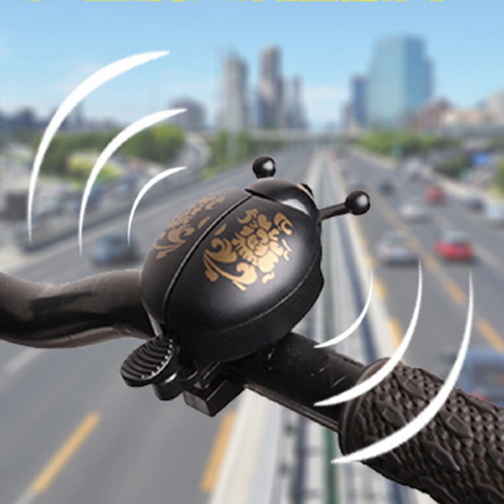 Bike Bells Alarm Horn Bicycle Ladybug Bell Ladybird Alarm Bell Ring Horns Bike Metal Handlebar Horn Cycling Safety Accessories