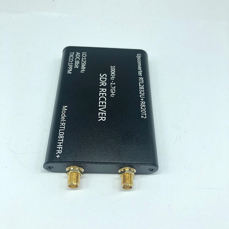 100KHz-1.7GHz Upconverter + 1PPM TXCO RTL-SDR Receiver RTL2832U + R820T2 SDR Radio RTL08THFR + SDR
