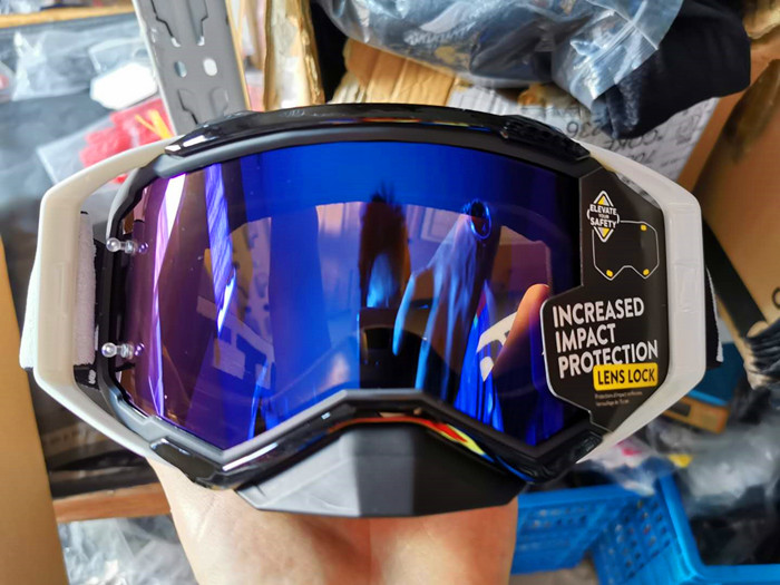 prospekt motocross briller terrengsykkel briller mx atv mtb goggle skitt sykkel av vei moto goggle motorsykkel hjelm glass: Svart