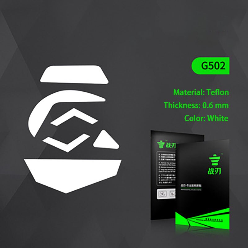 1Set 0.6Mm Witte Muis Pads Gaming Muis Voeten Muis Skate Voor Logitech G Pro Draadloze En Anderen Model: G502