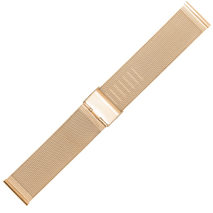 Fifata 20mm 22mm pulseira de relógio para garmin vivoactive 3 4 forerunner 245 245m 645 venu aço inoxidável pulseira de metal: Rose Gold / 20mm Width